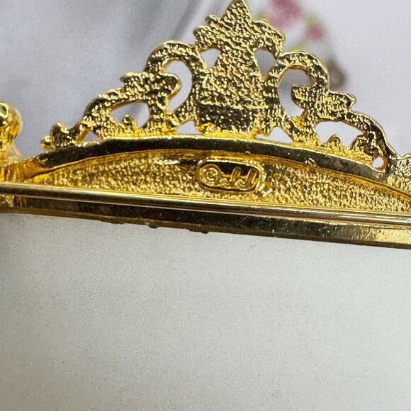 JJ Cat Looking In Mirror Brooch Pin Kitschy Jonette Jewelry - Picture 3 of 11